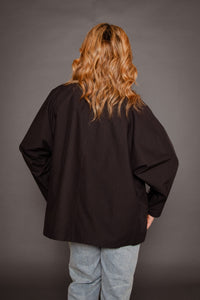 Mv Short Balmaccan Coat Black