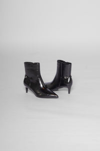 Biaabbie Buckle Zip Boot Black Women's Boots Heels Bianco