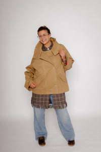 Leona Jacket Tan Women's Tops Outerwear Muse Assembly