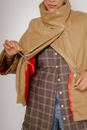 Leona Jacket Tan Women's Tops Outerwear Muse Assembly