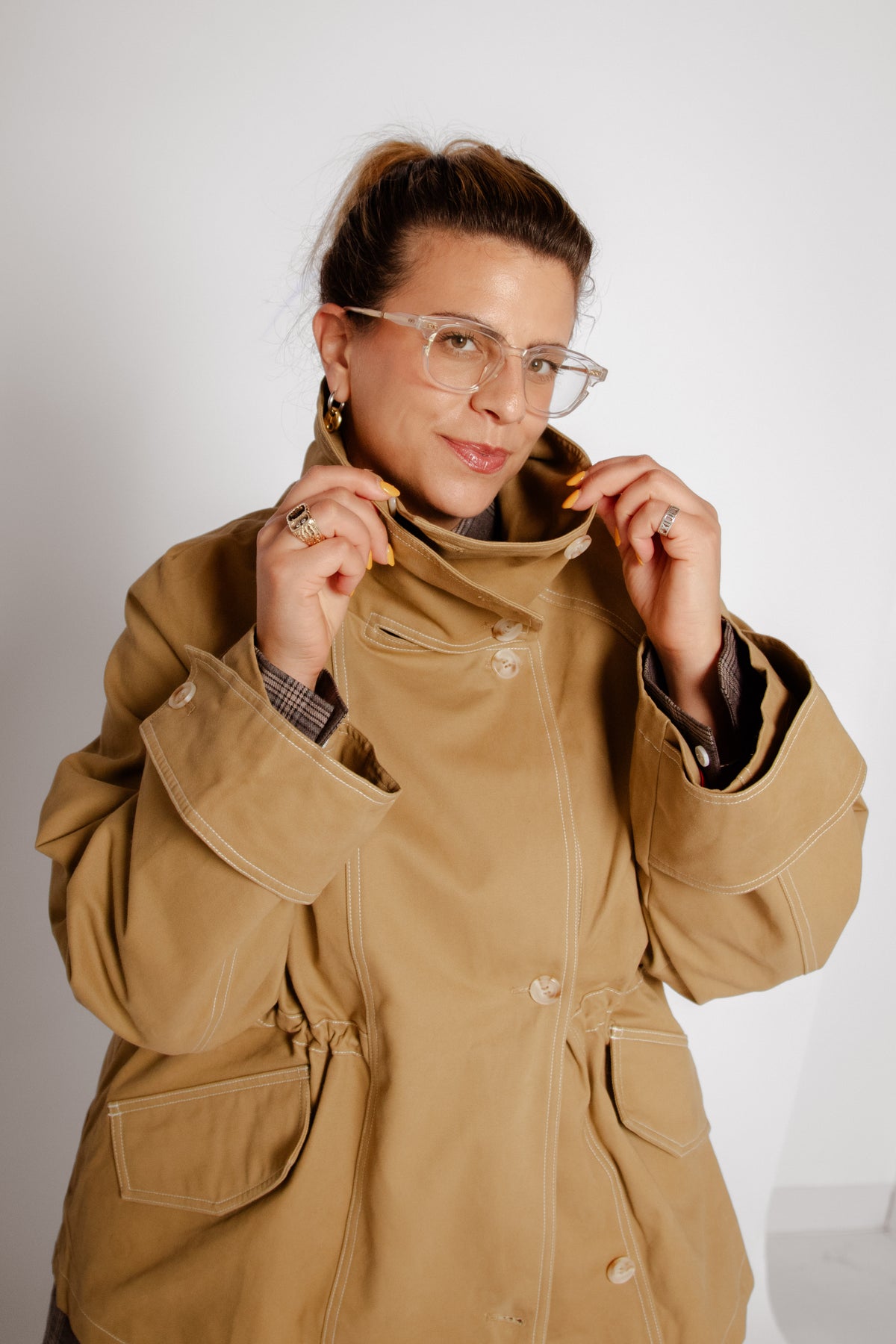 Leona Jacket Tan Women's Tops Outerwear Muse Assembly