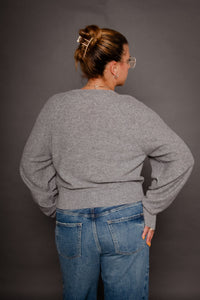Mv Henry Knit Po Light Gray Women's Tops Moussy Denim