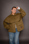 Bonnie Cape Jacket Green Women's Tops Outerwear Muse Assembly