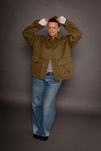 Bonnie Cape Jacket Green Women's Tops Outerwear Muse Assembly