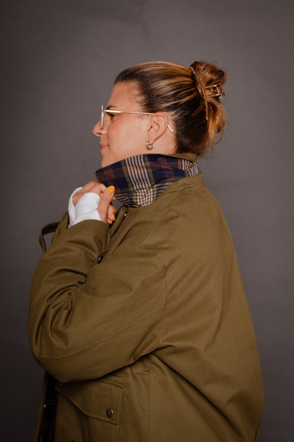 Bonnie Cape Jacket Green Women's Tops Outerwear Muse Assembly