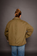 Bonnie Cape Jacket Green Women's Tops Outerwear Muse Assembly