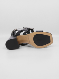Abrasivato Nero Women's Sandals Heels Laura Bellariva