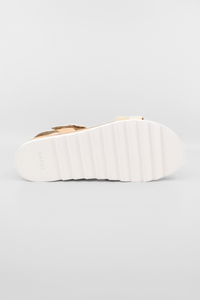 Cass Champagne Multi Women's Sandals Platforms Aetrex