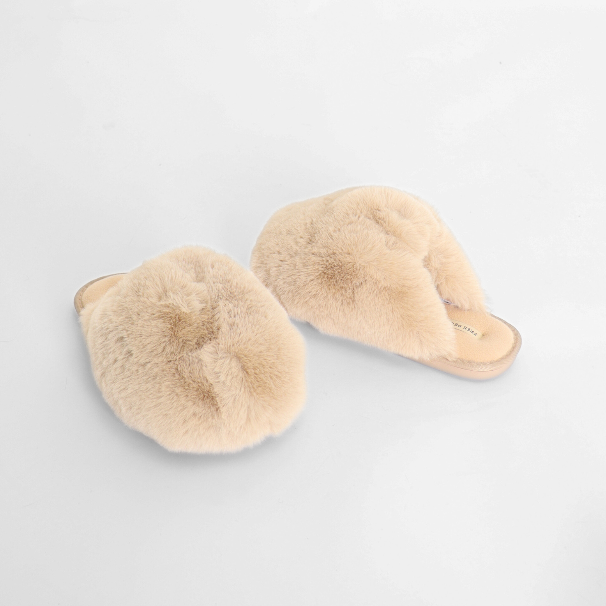 Snowball Slipper Taupe Faux Fur Women's Shoes Free People
