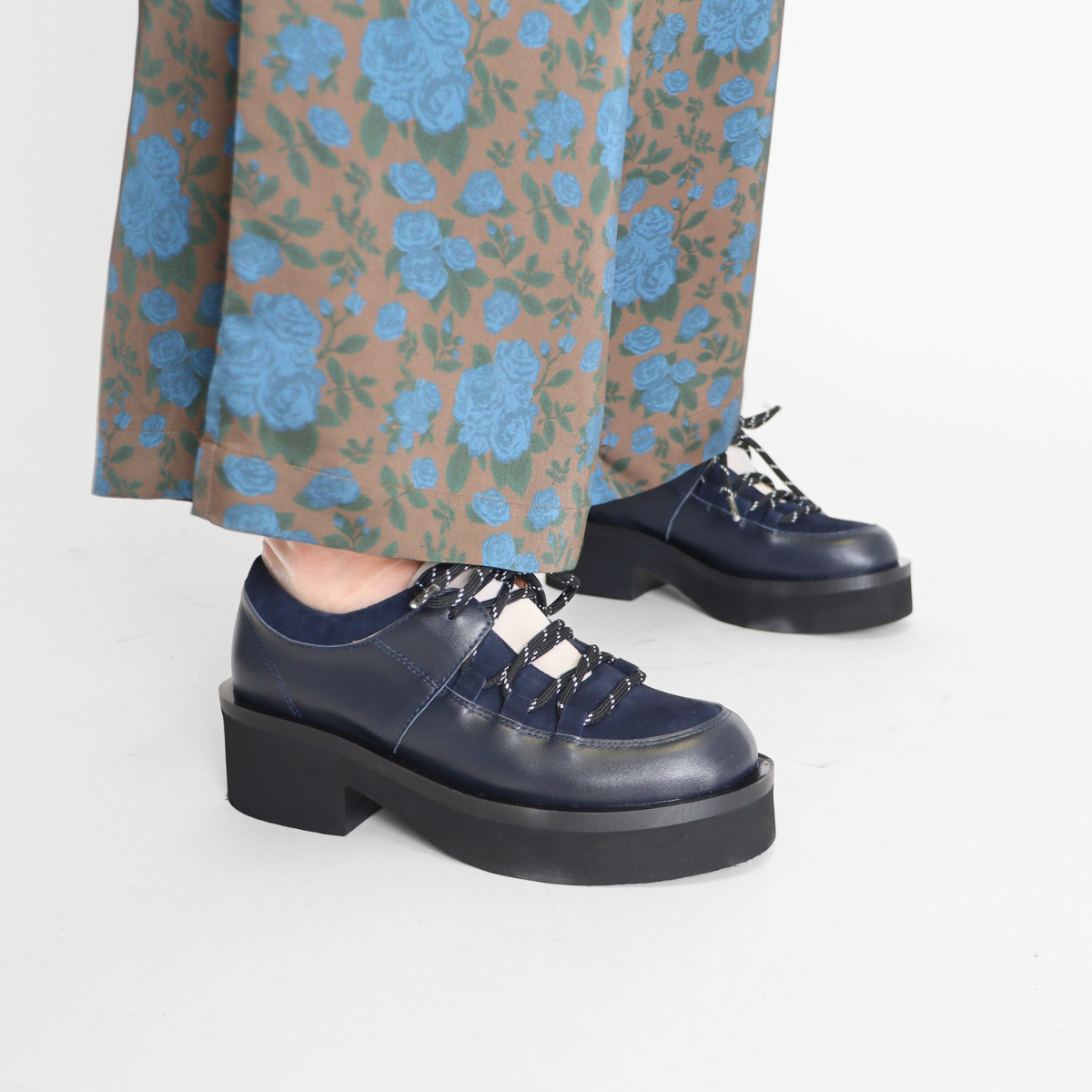 Combo Ox Navy Women's Shoes Platforms All Black