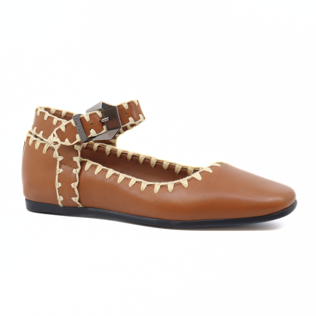 Crochet Mystic Flat Tan Women's Shoes Flats Free People