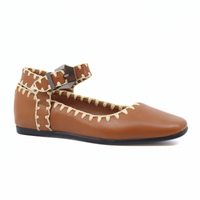 Crochet Mystic Flat Tan Women's Shoes Flats Free People