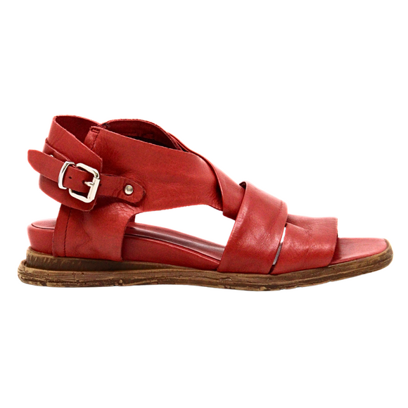 Cross & Band Softy Sandal Red Women's Sandals All Black    