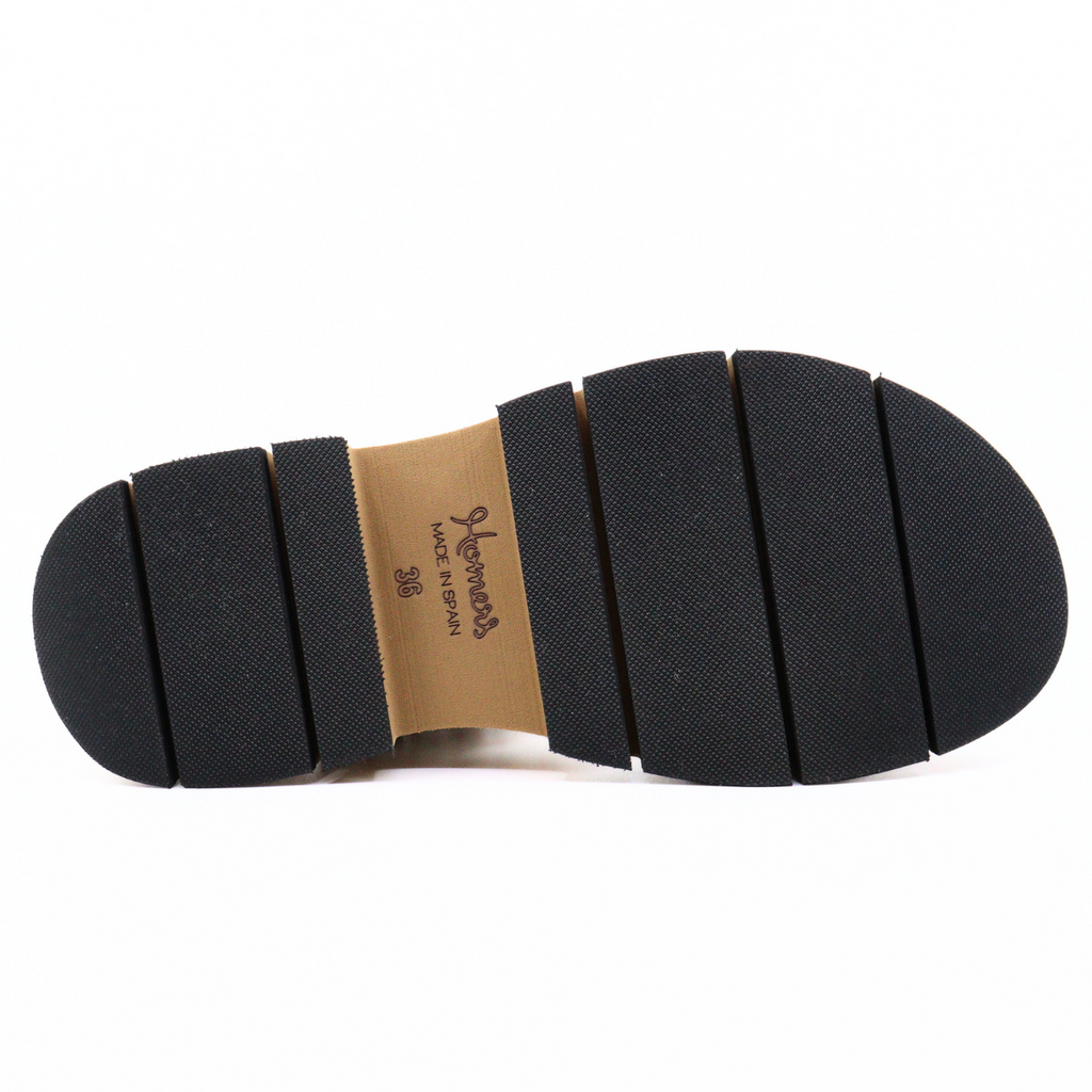 Women's leather platform sandal Duyba Tubular Latte by HOMERS