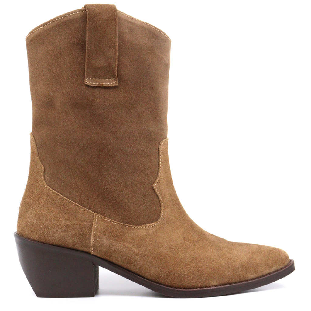 Women's Western style suede boot DOLLY TAN SUEDE by ATELIERS