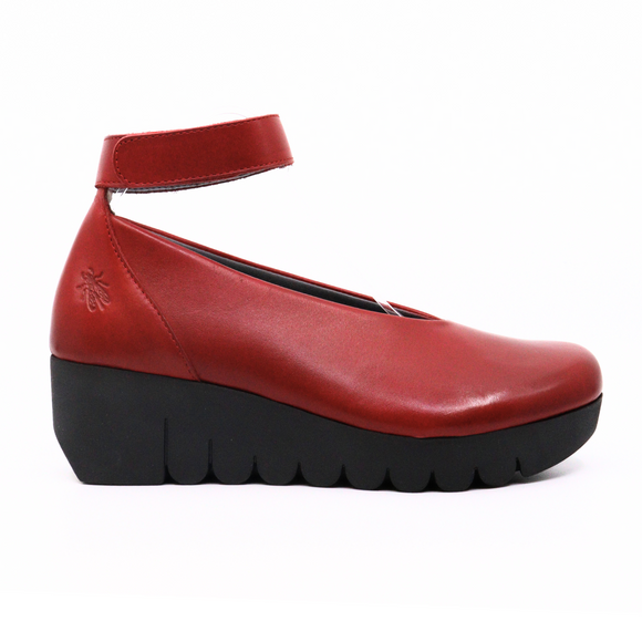 Vily Red Women's Shoes Platforms Fly London    