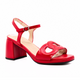 Block Heel Aise Rojo Women's Sandals Heels Wonders    