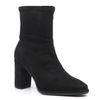 Women's black suede ankle bootie SARGE SUEDE BLACK by WONDERS