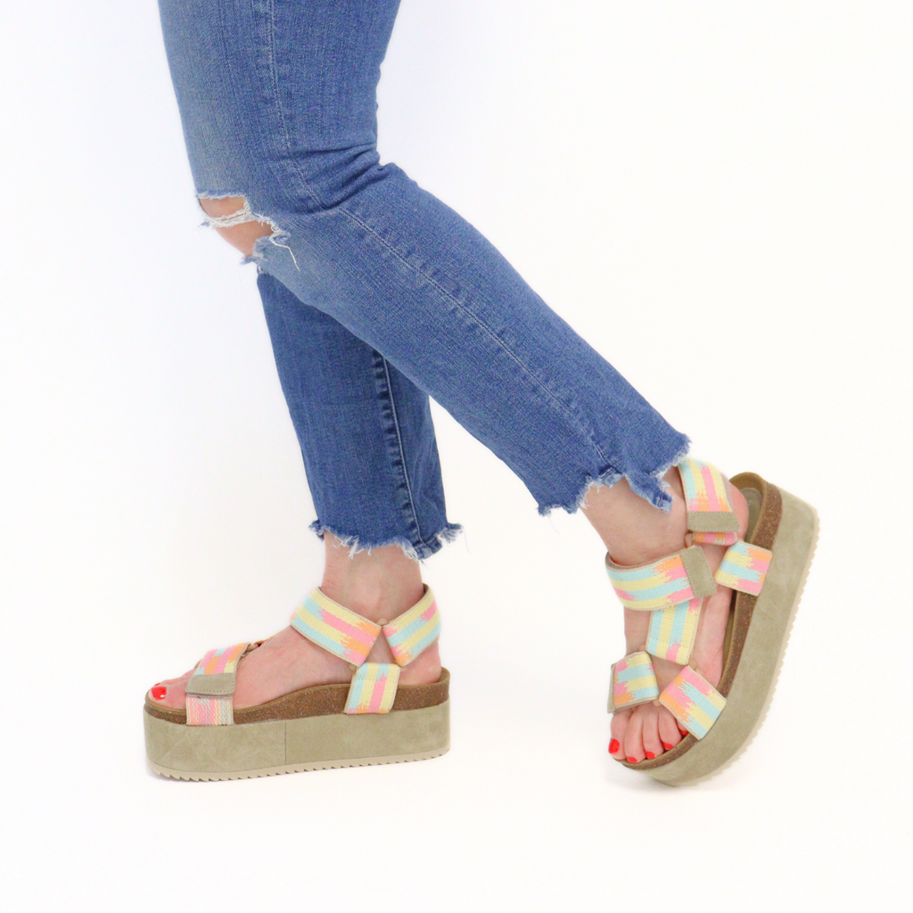 Women's platform sandal Zona Taupe by INTENTIONALLY BLANK