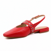 Women's slingback flats Pearl Cherry by INTENTIONALLY BLANK