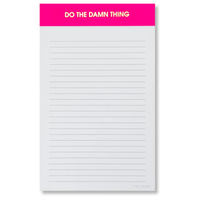 Do The Damn Thing Notepad Bright Pink Gifts + Accessories Chez Gagné