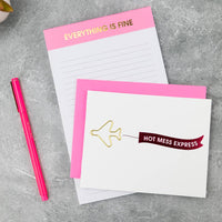 Everything Is Fine Lined Notepad Gifts + Accessories Chez Gagné