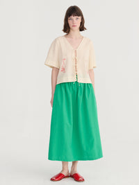 Recycled Cotton Evasé Skirt Women's Bottoms Skirt Bobo Choses