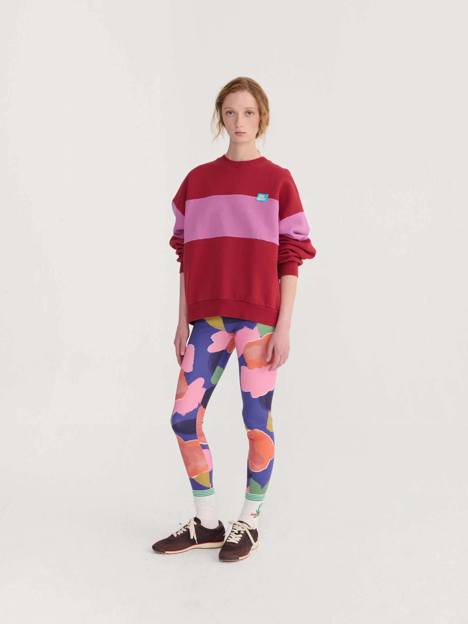 Color Block Relaxed Sweatshirt Women's Tops Bobo Choses