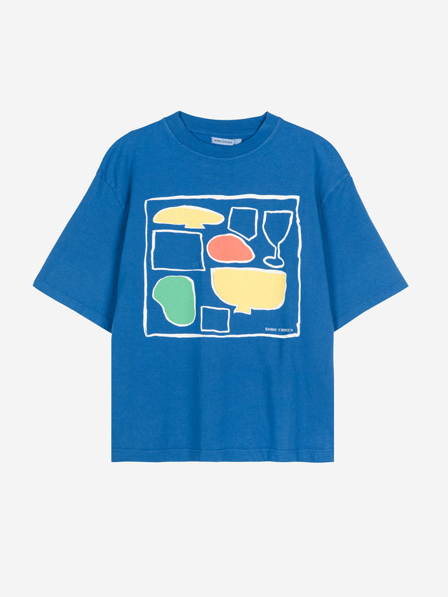 After Seven Boxy Tee Blue Women's Tops Bobo Choses