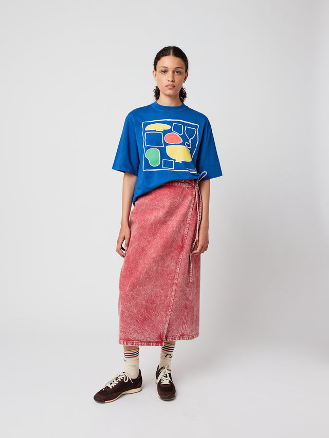 Wrapped Skirt Red Women's Skirts Bobo Choses