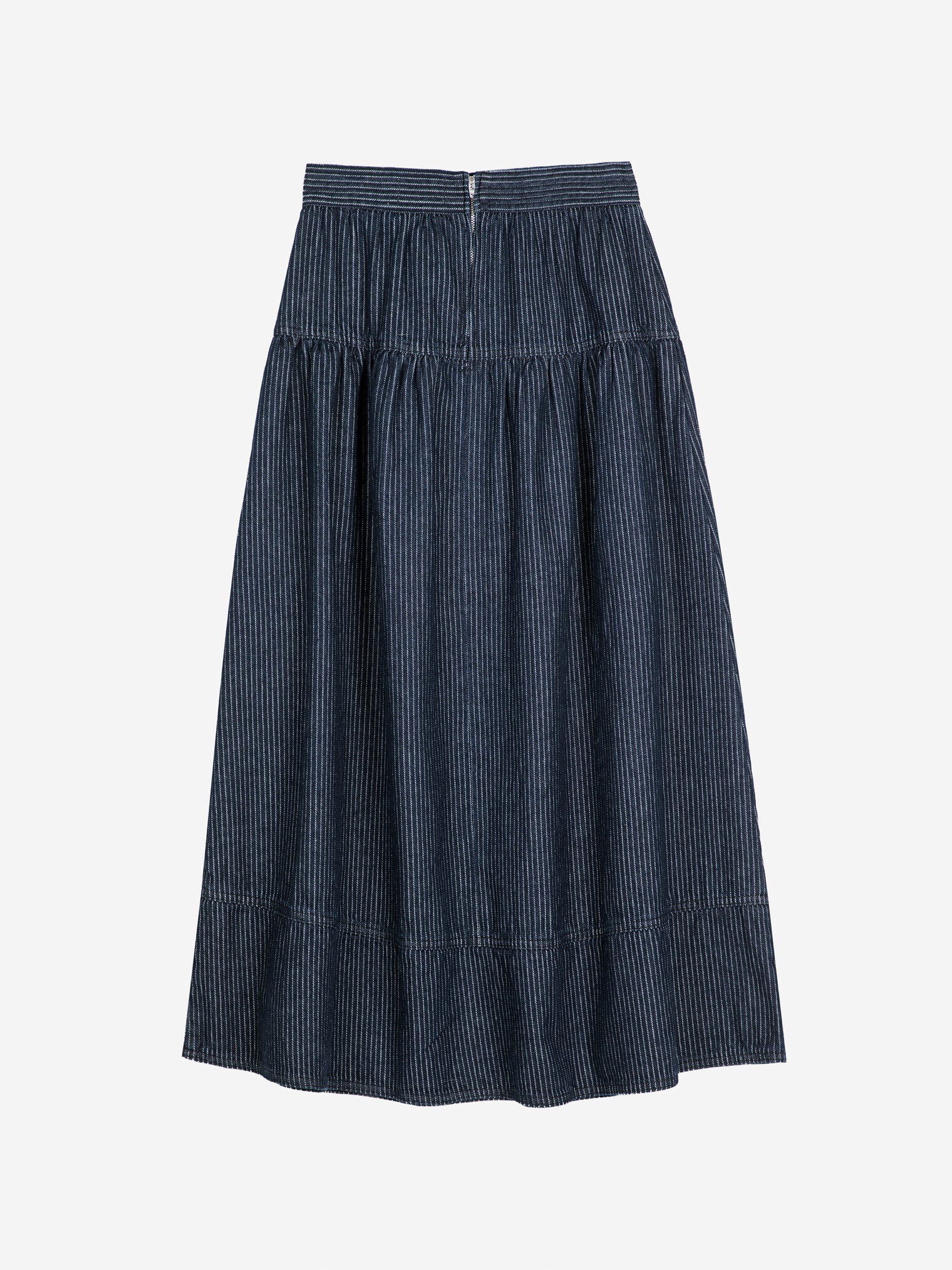 Evase Skirt Pinstripe Soft Denim Women's Bottoms Skirt Bobo Choses