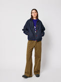 Pleated Wide-leg Khaki Women's Bottoms Bobo Choses
