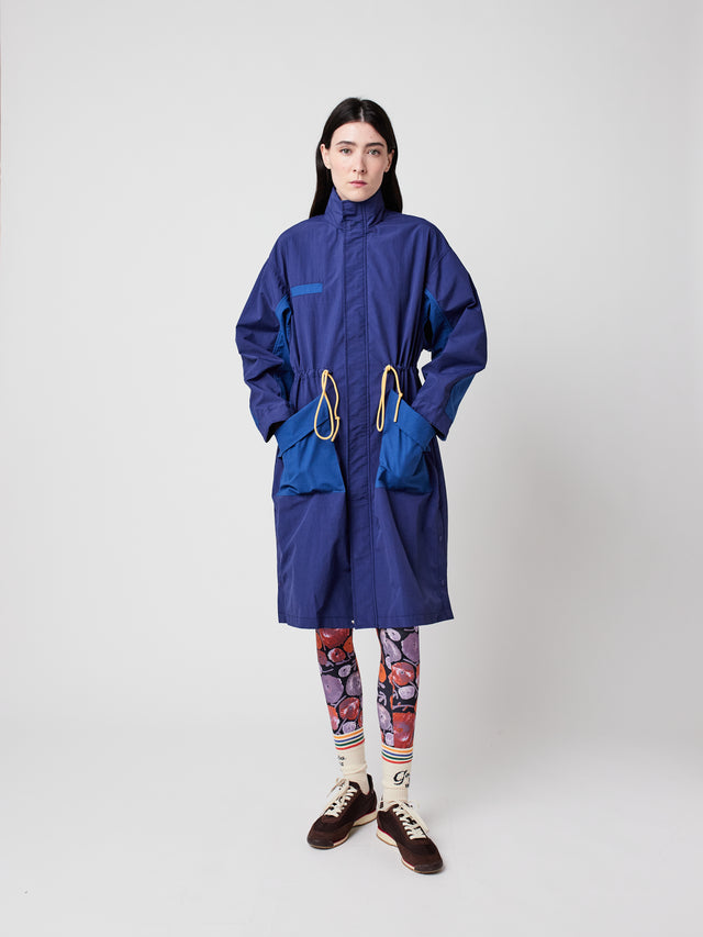 Technical Raincoat Blue Women's Outerwear Bobo Choses