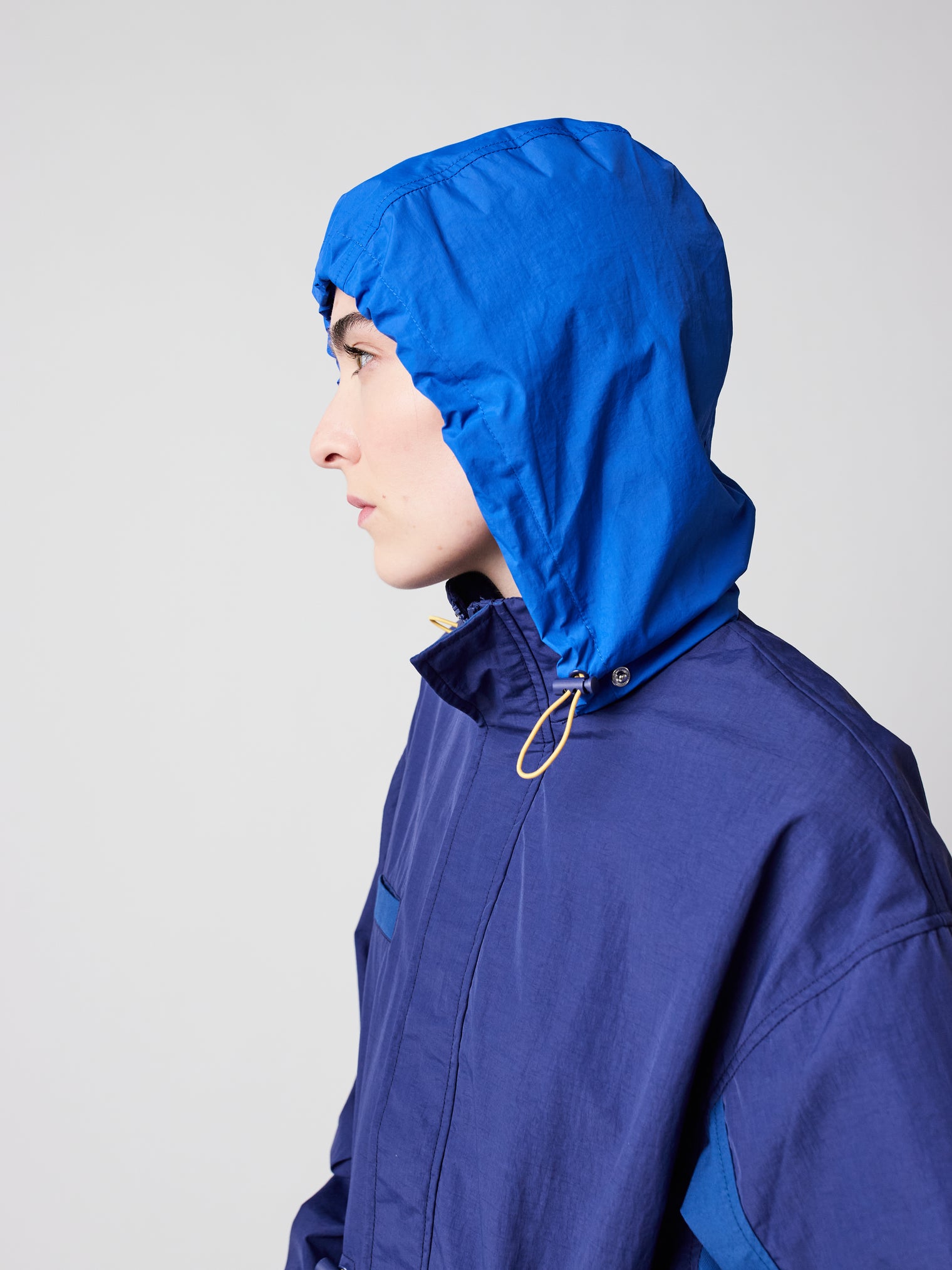 Technical Raincoat Blue Women's Outerwear Bobo Choses