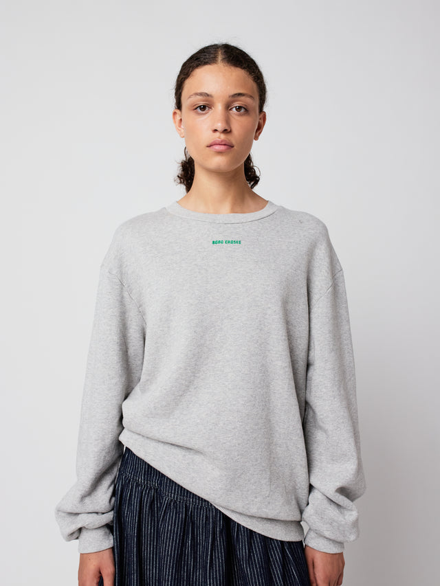 Mr Pencil Sweatshirt Heather Grey Women's Tops Bobo Choses