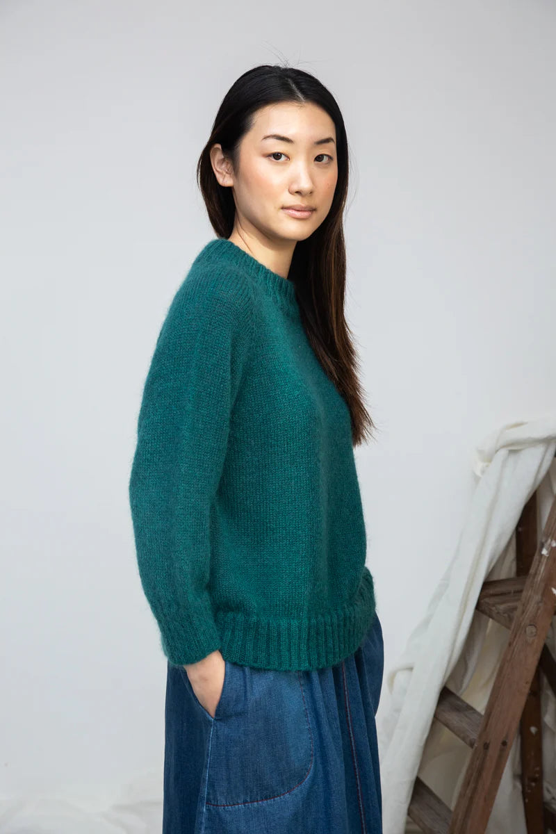 Solstice Knitted Jumper Pine Women's Tops Beaumont Organic