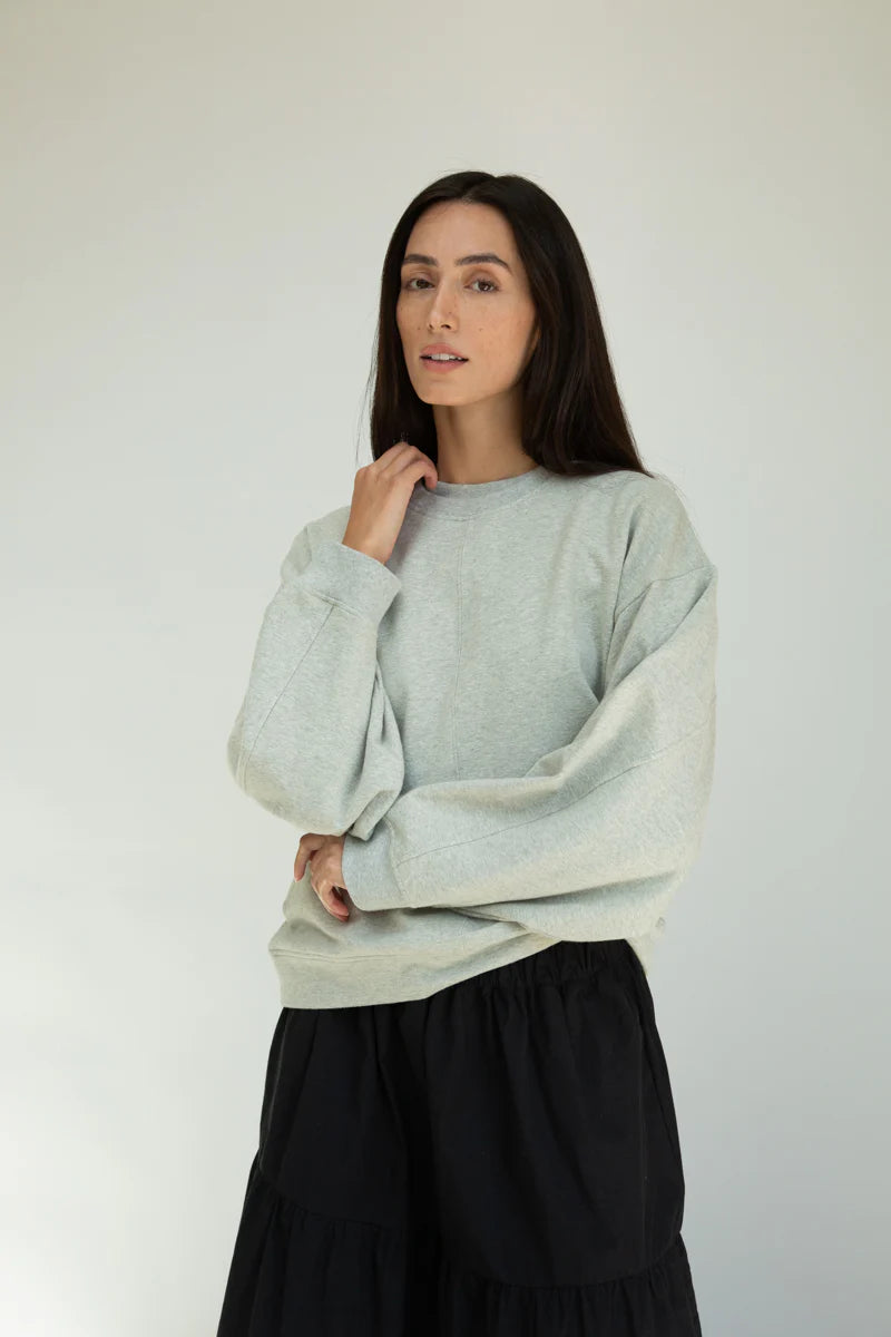 Hattie Grey Marl Women's Tops Beaumont Organic