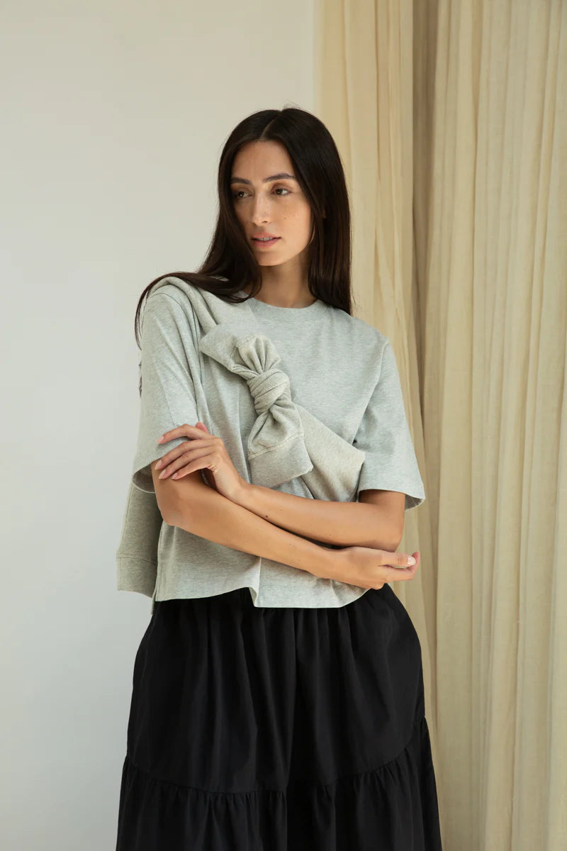 Hattie Grey Marl Women's Tops Beaumont Organic