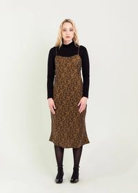 Aurora Slip Dress Gold Juno Women's Dresses Bel Kazan