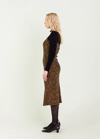 Aurora Slip Dress Gold Juno Women's Dresses Bel Kazan