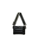 Bum Bag Black Patent Pewter Strap Gifts + Accessories Bags Think Royln    