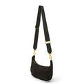 Mini Moon Black Suede Gifts + Accessories Bags Think Royln