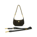 Mini Moon Black Suede Gifts + Accessories Bags Think Royln