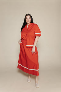 Contrast-trim Evasé Skirt Women's Bottoms Skirt Bobo Choses