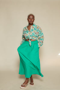 Recycled Cotton Evasé Skirt Women's Bottoms Skirt Bobo Choses