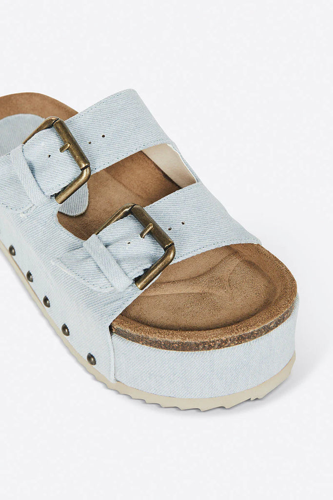 Women's platform sandal Cooper-2 Denim by INTENTIONALLY BLANK