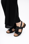 Maxim Black Women's Sandals Salvia