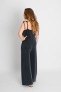 Strappy Jumpsuit Slate Black Women's Jumpsuits Cossac