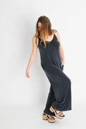 Strappy Jumpsuit Slate Black Women's Jumpsuits Cossac