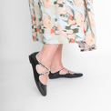 Vandam Black Women's Shoes Flats Intentionally Blank